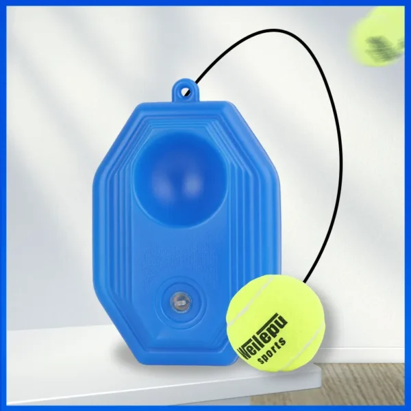 Tennis Balls Rebounder with Elastic Rope – Single Tennis Training Device, Pet Dog Exercise, Practice Ball Trainer