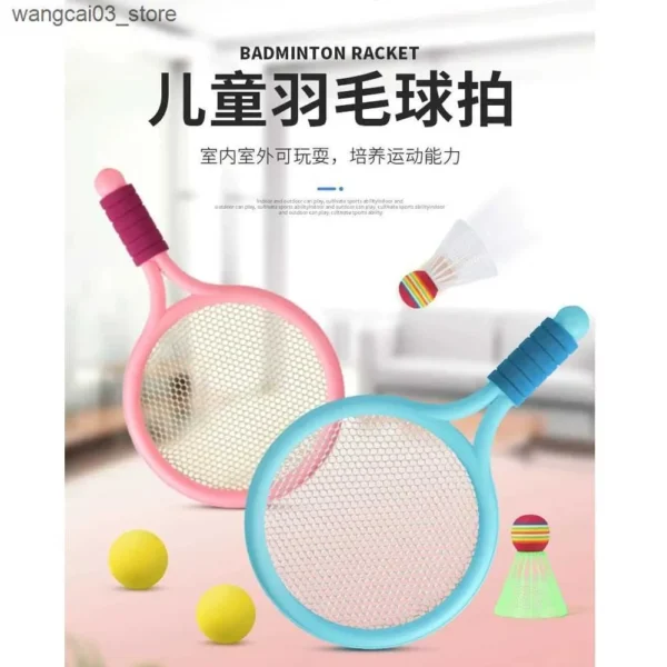 Sports Toys for Kids – Tennis Rackets, Soft Training Balls, and Badminton Shuttlecocks for Family Interactive Fun - Image 4