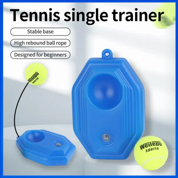 Tennis Balls Rebounder with Elastic Rope – Single Tennis Training Device, Pet Dog Exercise, Practice Ball Trainer - Image 2