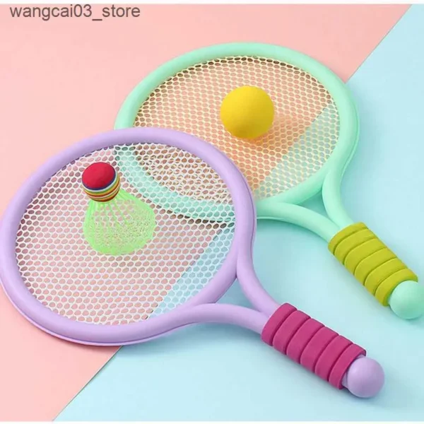 Sports Toys for Kids – Tennis Rackets, Soft Training Balls, and Badminton Shuttlecocks for Family Interactive Fun - Image 3